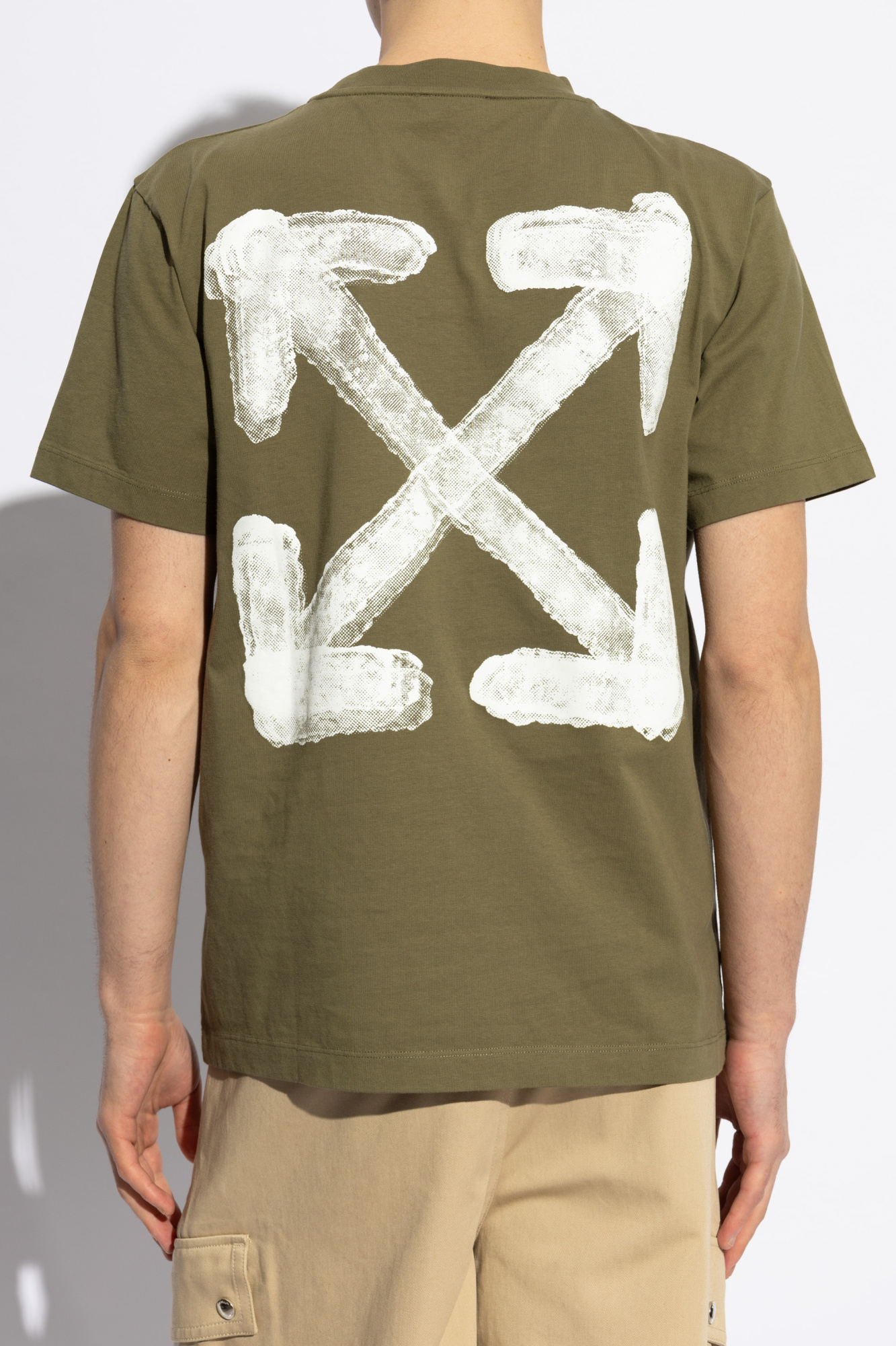 Green T-shirt with print Off-White - Vitkac AS
